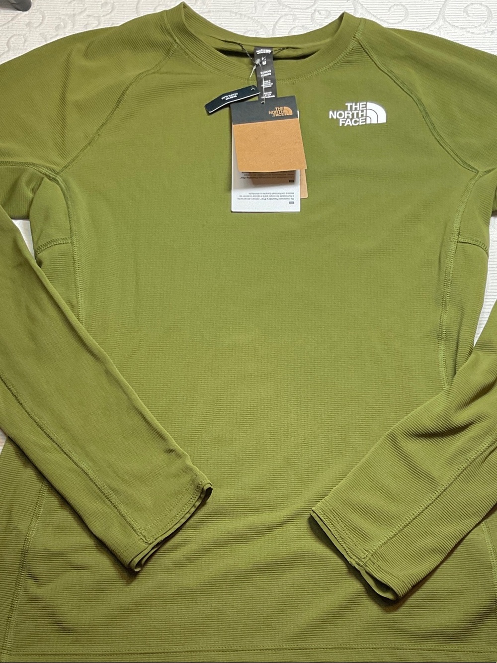 The North Face Men's Long Sleeve Crewneck - Olive